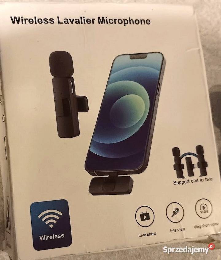 Dwa Bezprzewodowe Mikrofony Adapter USBC Opole