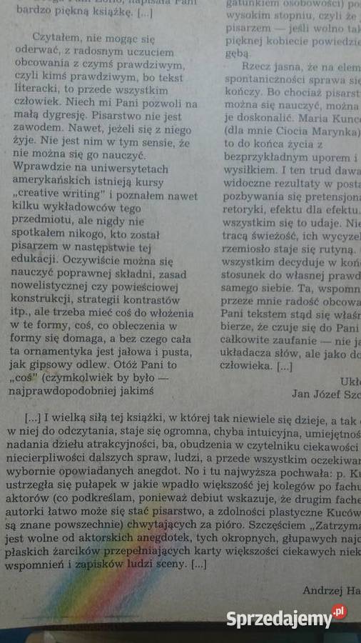 Zatrzymać czas książka Kucówna prezenty Warszawa