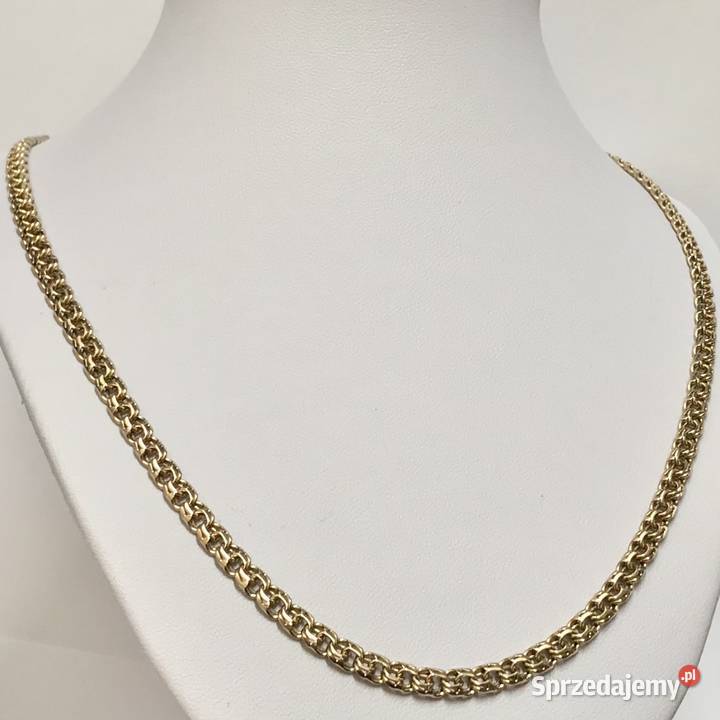 Złoty ŁAŃCUSZEK damski 14K piękny GARIBALDI 55 Warszawa