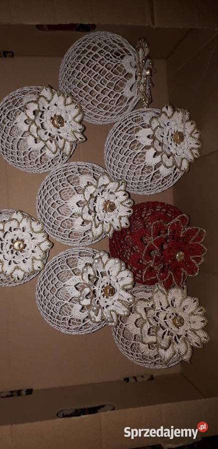 Bombki ręcznie robione na szydełku łódzkie