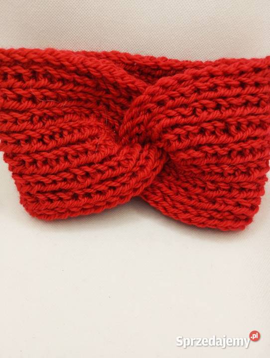 Mitenki komplet z opaską 110 wełna 100 warmińsko-mazurskie