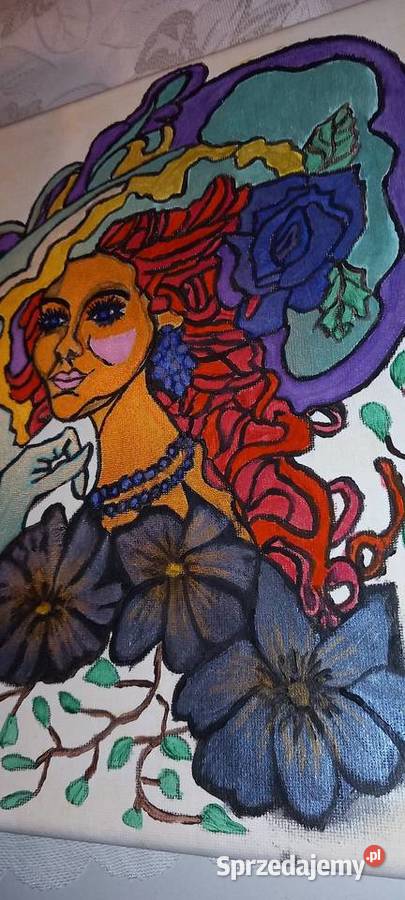 Kobieta w kapeluszu 24x30 kujawsko-pomorskie Bydgoszcz sprzedam