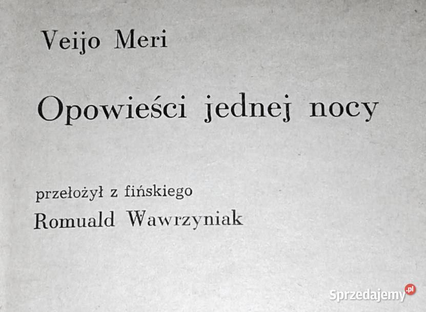 Opowieści jednej nocy Veijo Meri Chełm