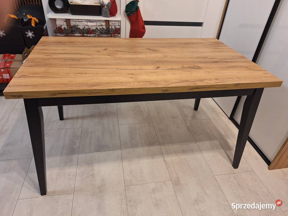 Stół loft rozkładany 80x140 czarny dąb craft dolnośląskie Lutynia sprzedam