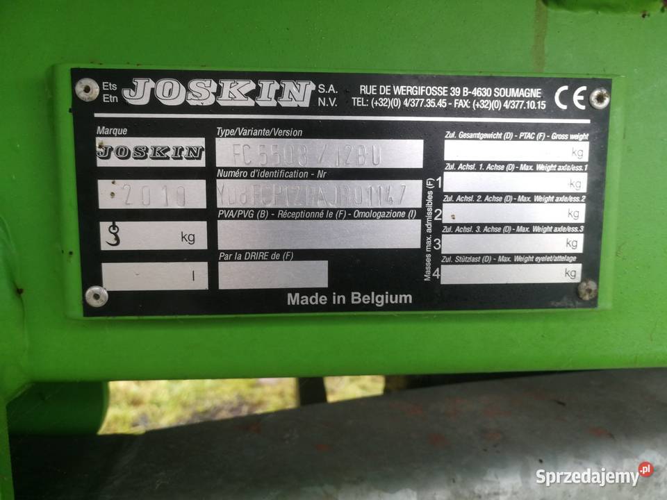 Rozrzutnik obornika Joskin FertiCAP 550812BU podlaskie Augustów