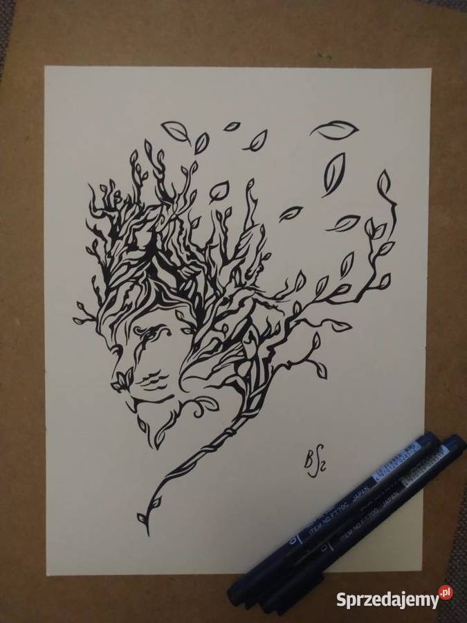 Rysunek lew cienk blok t A4 250 gm2 mazowieckie Warszawa