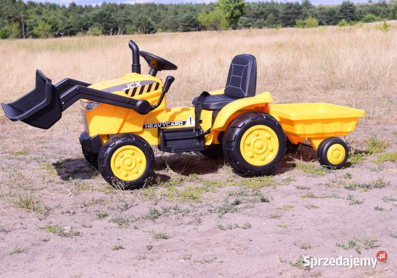 Autko TRAKTOR NA AKUMULATOR Z PRZYCZEPĄ dzieci Myszków