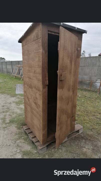 wc toaleta drewniana na budowe działke pole Sochaczew