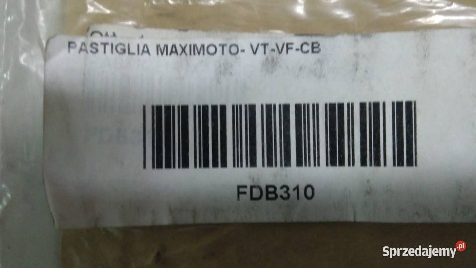KLOCKI HAMULCOWE PRZÓD HONDA CBX 550 F Bielsk Podlaski