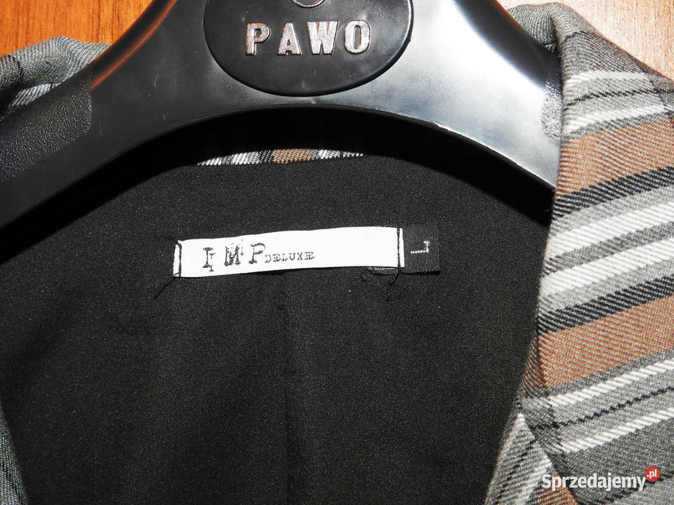 Płaszcz damski w kratkę IMP Deluxe L Wiosenna/Jesienna
