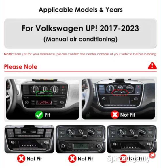 Radio Android 13 VW Volkswagen UP wifi gps śląskie