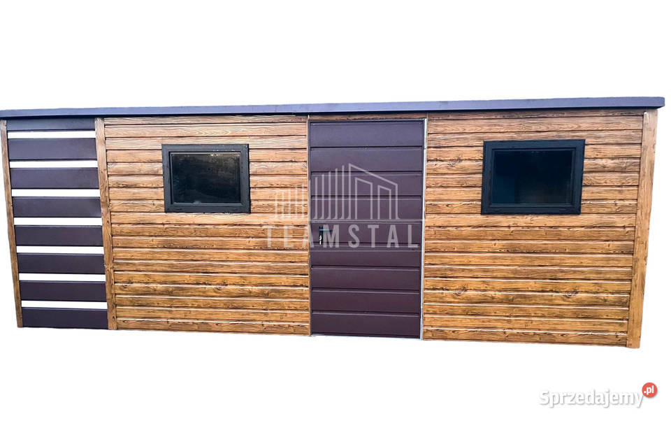 Schowek Domek Ogrodowy 5x25m Wiata 15m Drzwi 2x