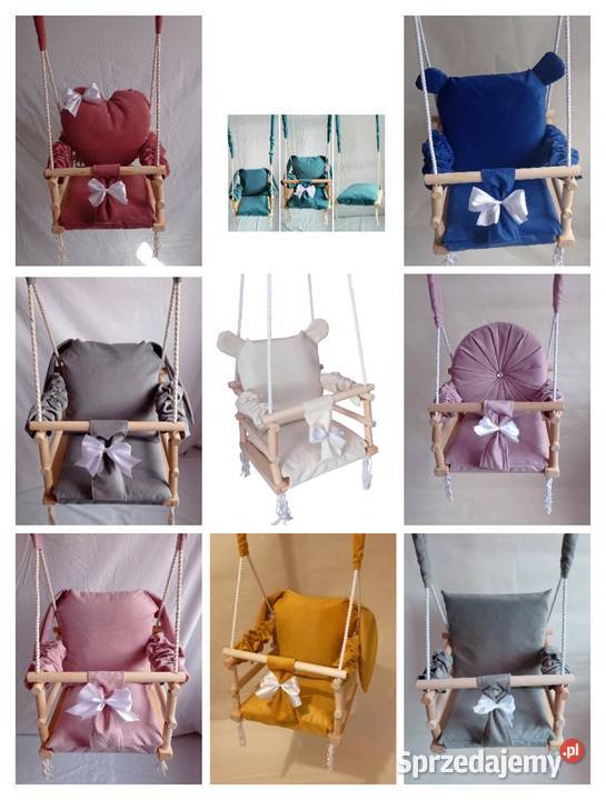 Huśtawka dzieci 3w1 różne wzory