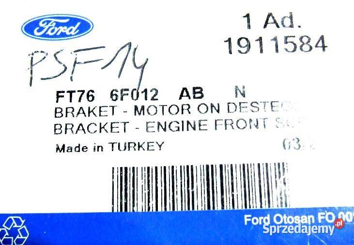 PODUSZKA SILNIKA PRAWA FORD TRANSIT COURIER 2015 Głogów