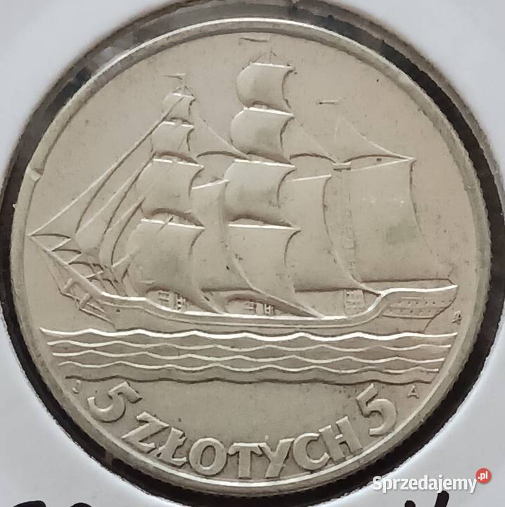 5 Żaglowiec 1936 r 1 Piękne oryginał wielkopolskie Konin