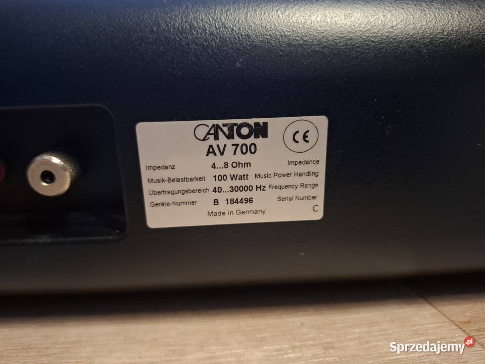 Kolumna centralna Canton plus satelitki Yamaha podkarpackie Zręcin