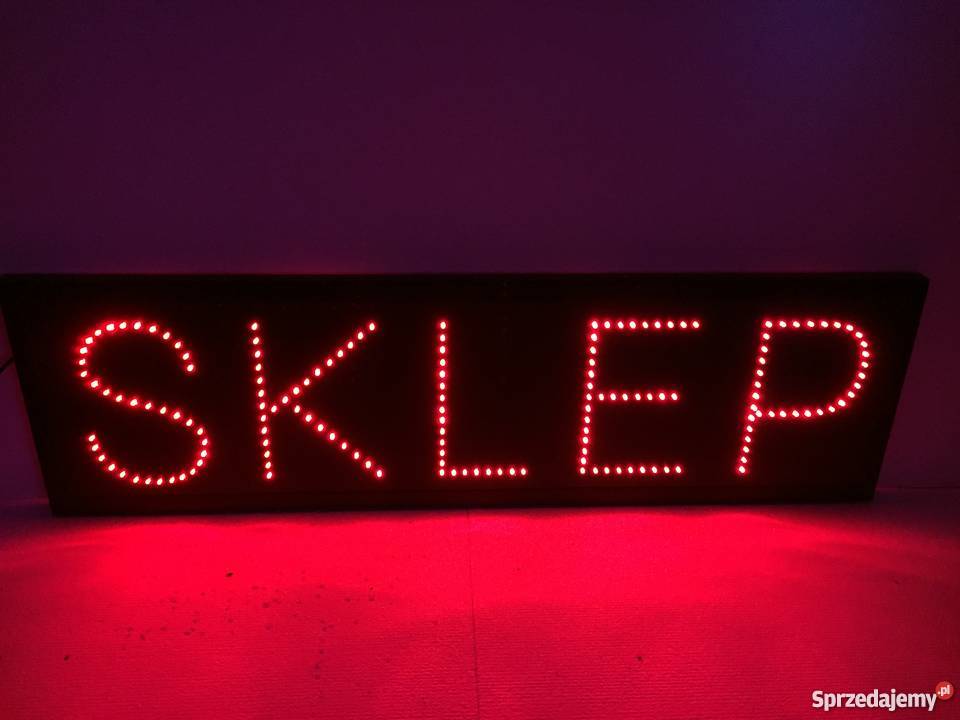 Reklama diodowa SKLEP 105x30 zewnętrzna sprzedam