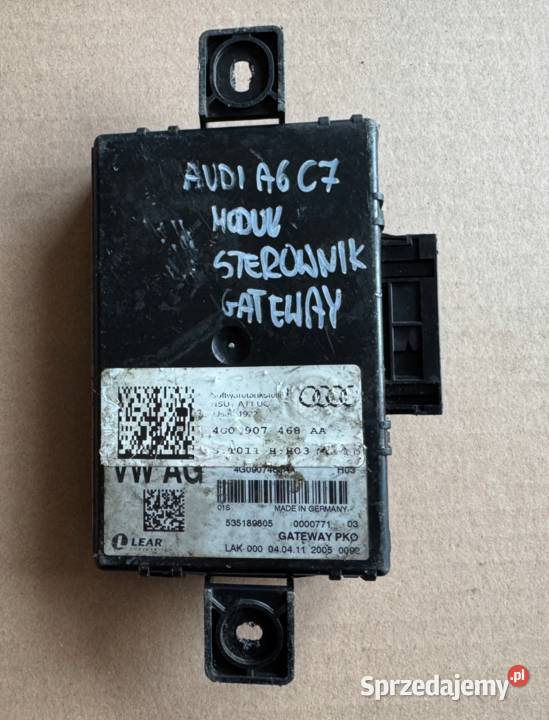 AUDI A6 C7 A7 moduł sterownik GATEWAY 4G0907468 Kłodzko