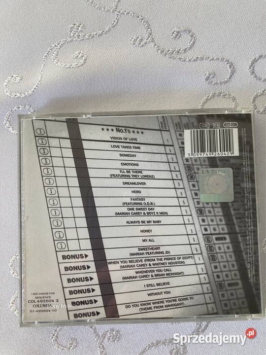 Płyta Cd Album Wydanie I Mariah Carey 1s Lata 90 Czerwionka-Leszczyny sprzedam