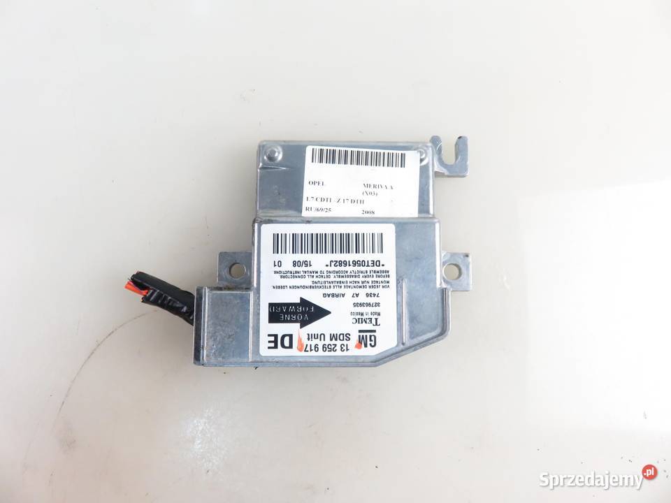 MODUŁ AIRBAG OPEL MERIVA A X03 13259917 Skrzynki bezpieczników