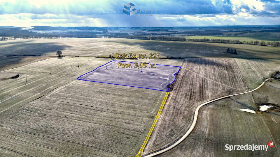 sprzedaży ziemi Pietrzwałd 154000m2 168m warmińsko-mazurskie