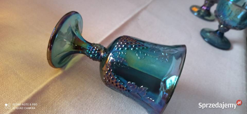 Karnawałowa szklana miska na owoce Indiana Amber Antyki, Sztuka, Kolekcje Gdańsk