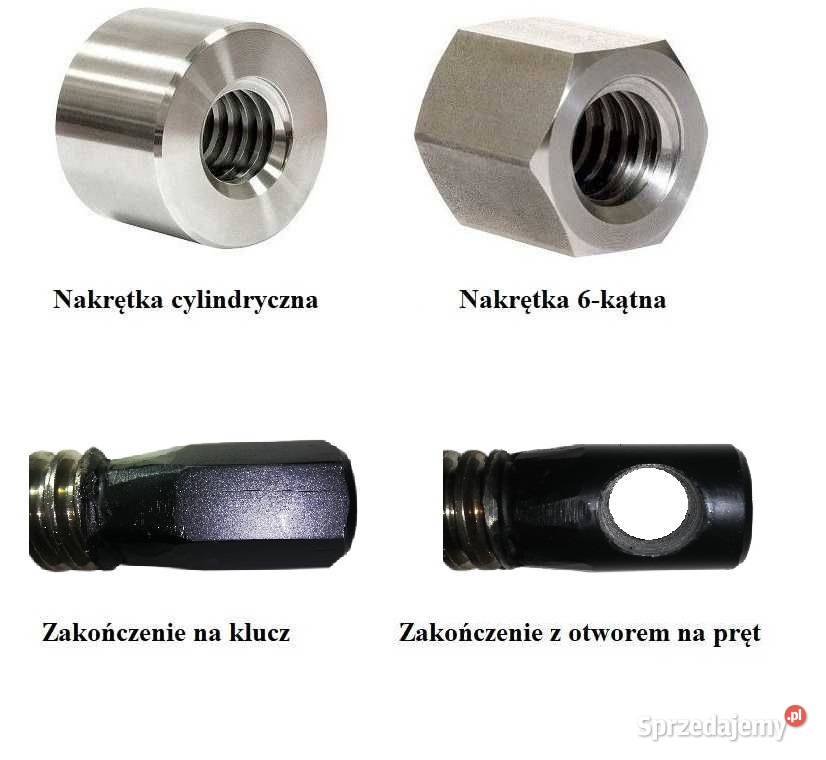 Śruba trapezowa tr 22x5 ścisk stolarski do pras Żywiec