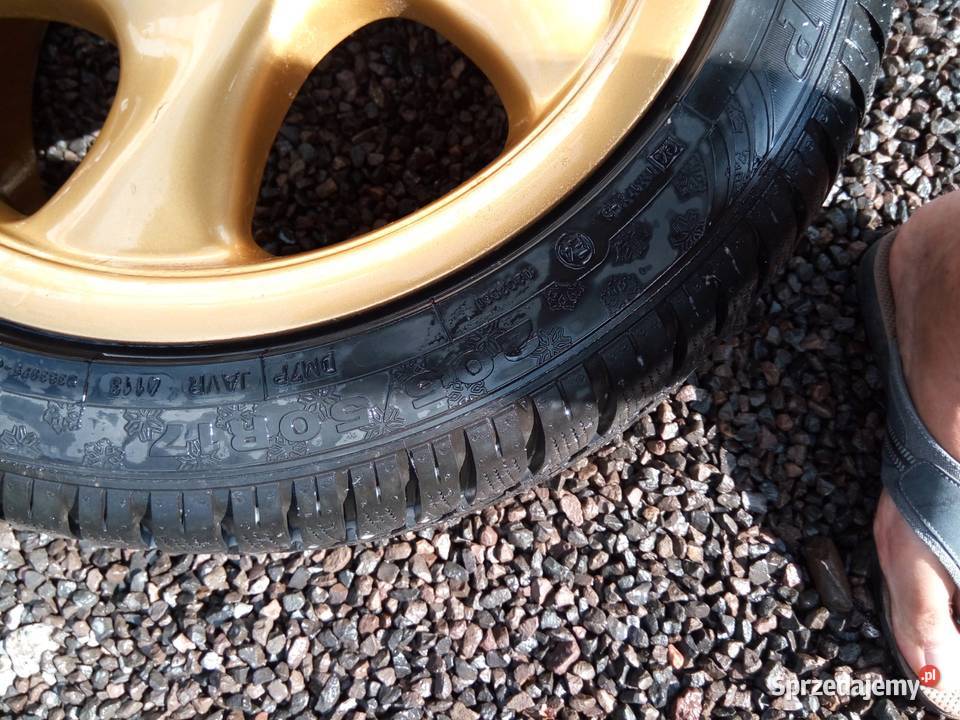 złote felgi 17 5x100 porshe subaru audi vw seat Samochodowe dolnośląskie Wałbrzych