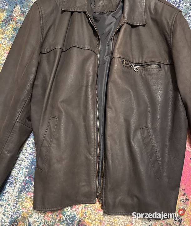 Kurtka skórzana męska xl Suchy Las gruba skóra Kurtki i płaszcze wielkopolskie Kalisz