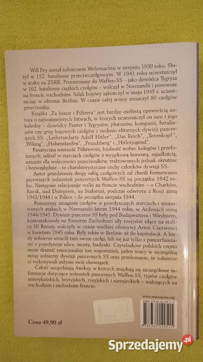 honor Willi Fey Proza i poezja sprzedam