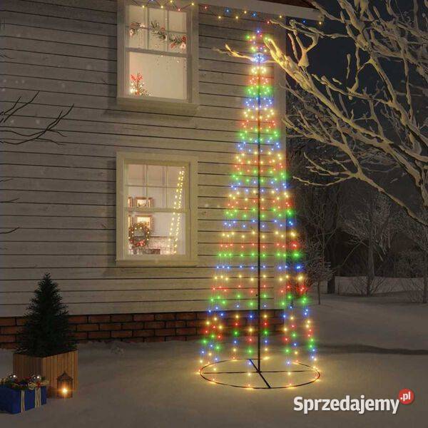 vidaXL Choinka stożkowa 310 kolorowych diod LED Warszawa