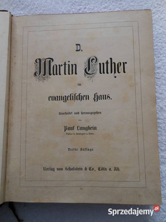 Trzecie wydanie Biblii Marcina Lutra warmińsko-mazurskie Bartoszyce