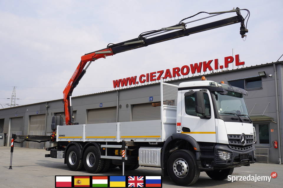 MercedesBenz Arocs 2633 burtowy HDS FASSI szyberdach Kraków