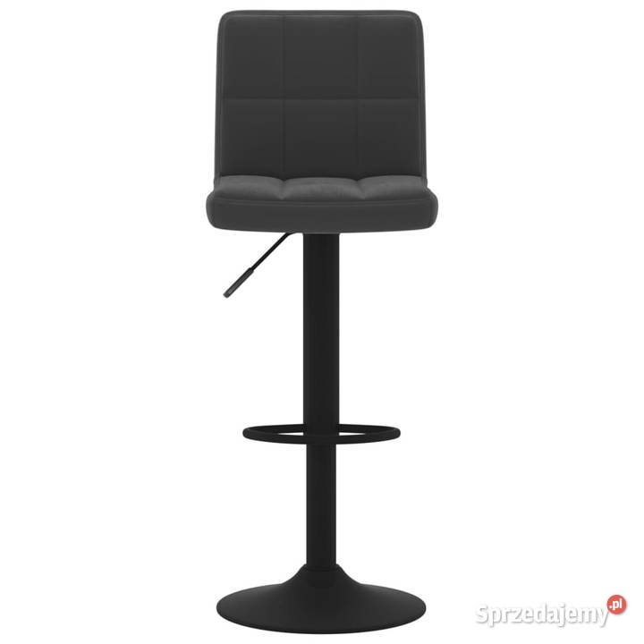 Stołki barowe 2 czarne obite aksamitem WM334302 Warszawa