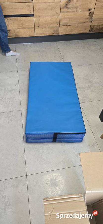 SKŁADANA MATA GIMNASTYCZNA 122x122x10 NIEBIESKA sprzedam