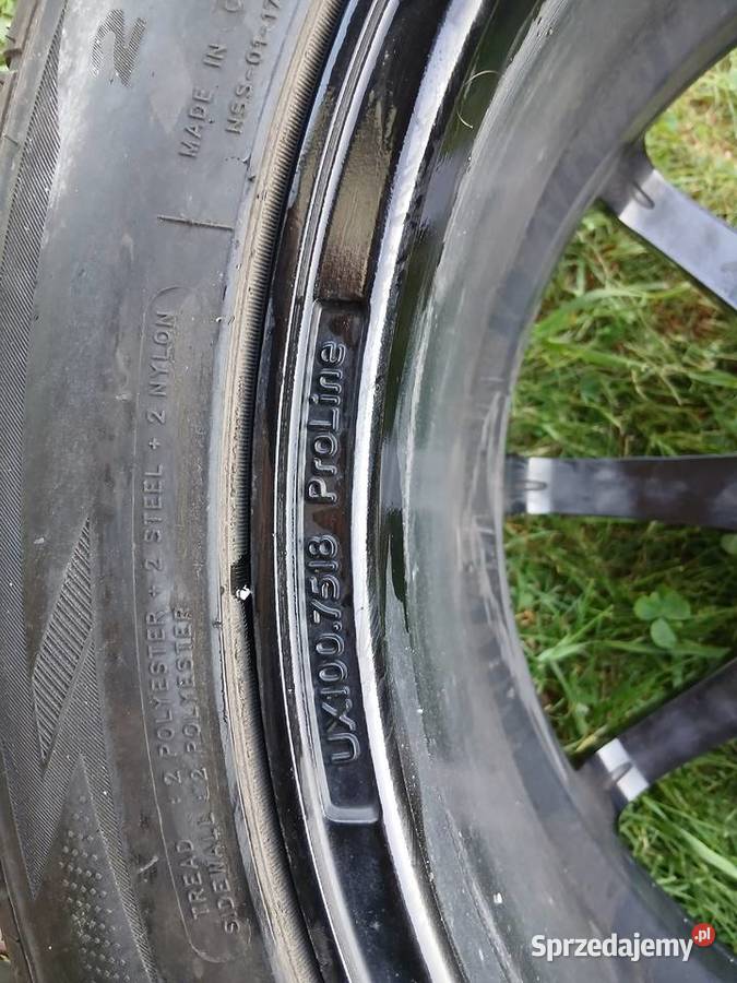 Koła felgi 18 Proline UX100 5x108 czarne nowe Opony i felgi Łańcut