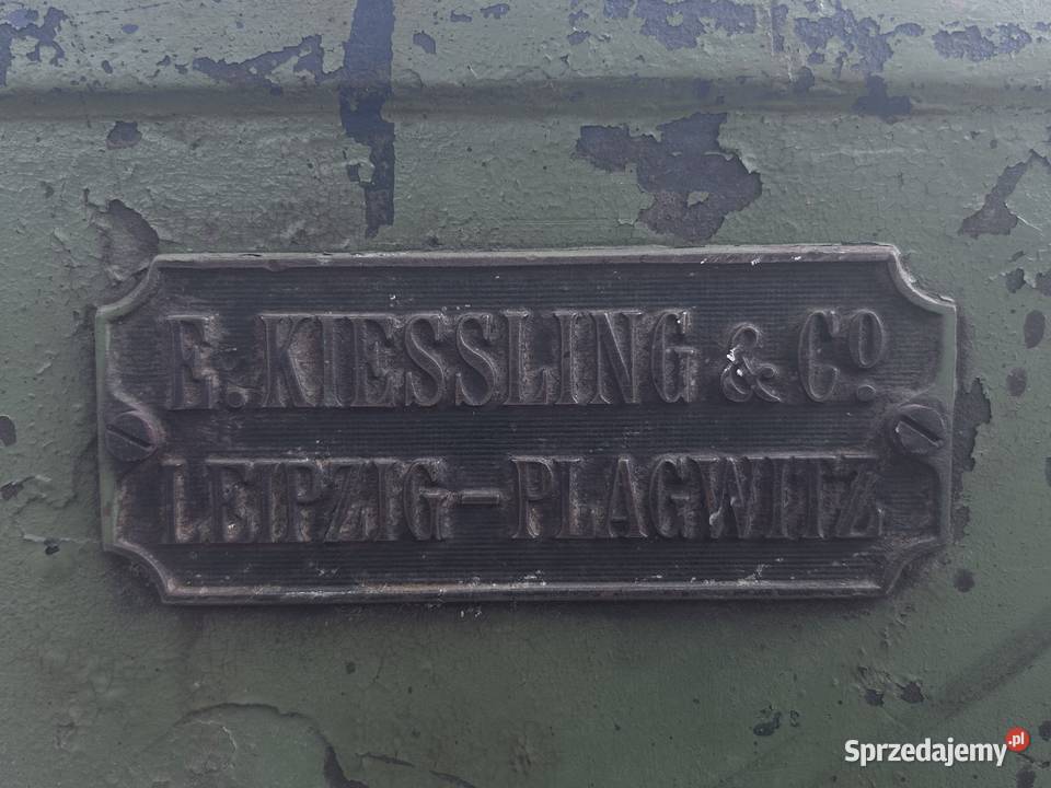 Zabytkowa wyrówniarka strugarka F Kiessling Co Pozostałe Olesno sprzedam