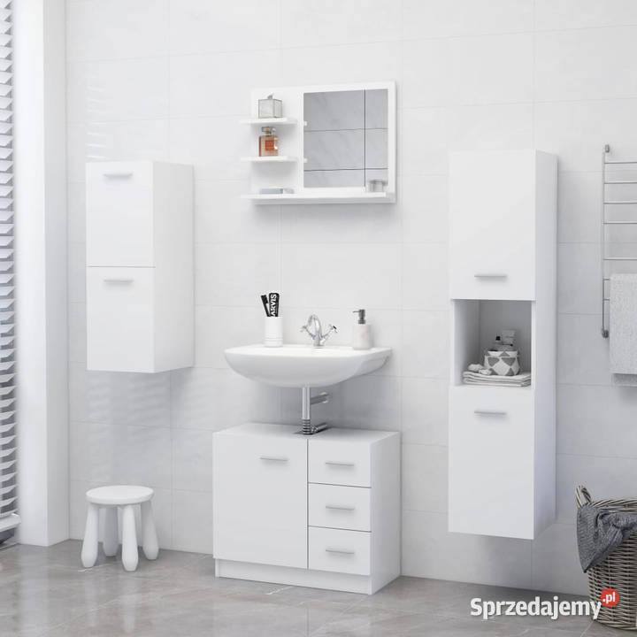 Lustro łazienkowe białe 60x105x45 materiał mazowieckie Warszawa sprzedam