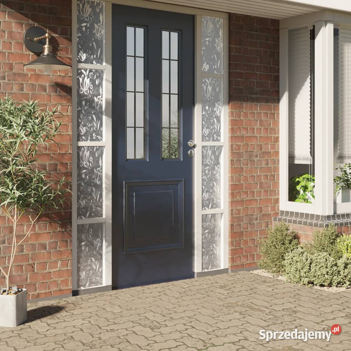 Folia okienna matowa wzór w kwiaty 90x500 PVC Warszawa