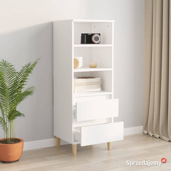 Wysoka szafka biała 40x36x110 cmmateriał Warszawa