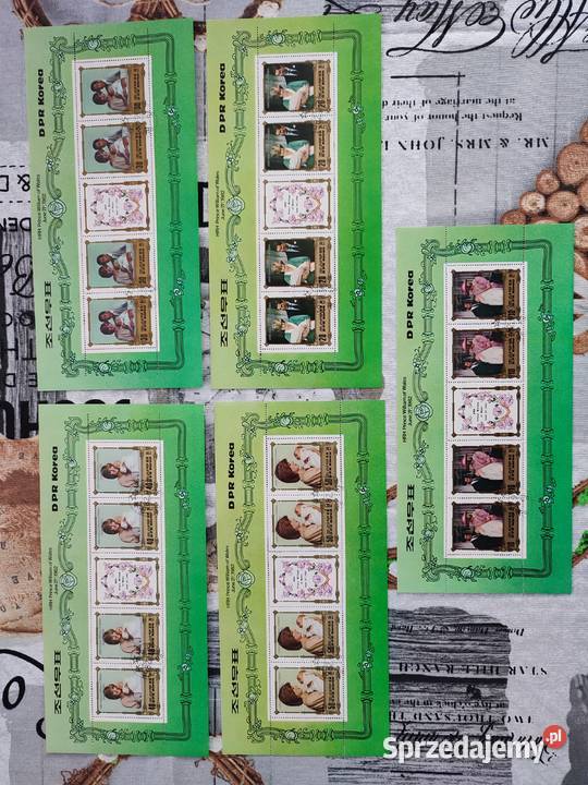 zestaw 3 znaczków księżna Diana sprzedam