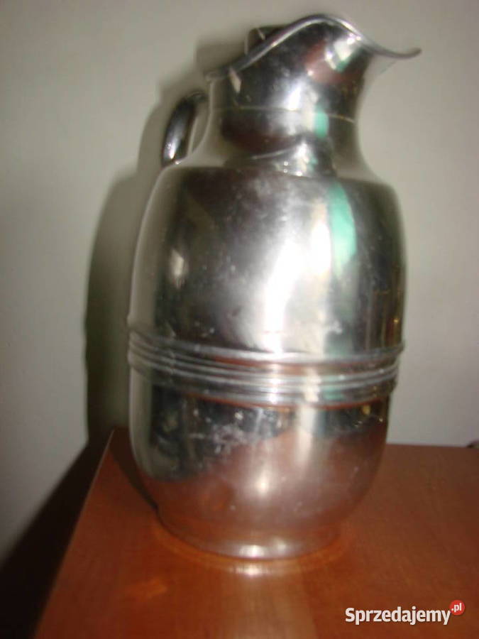 niemiecki aluminiowy dzbanek termiczny PRL Pruszcz Gdański
