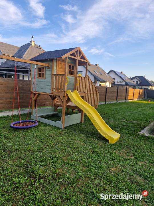 Domek drewniany plac zabaw dzieci Dębica