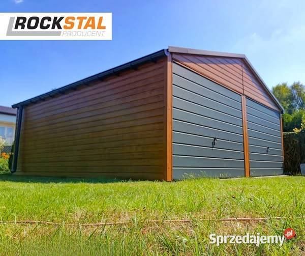 Garaż blaszany blaszak hala wiata konstrukcja 35.88m2