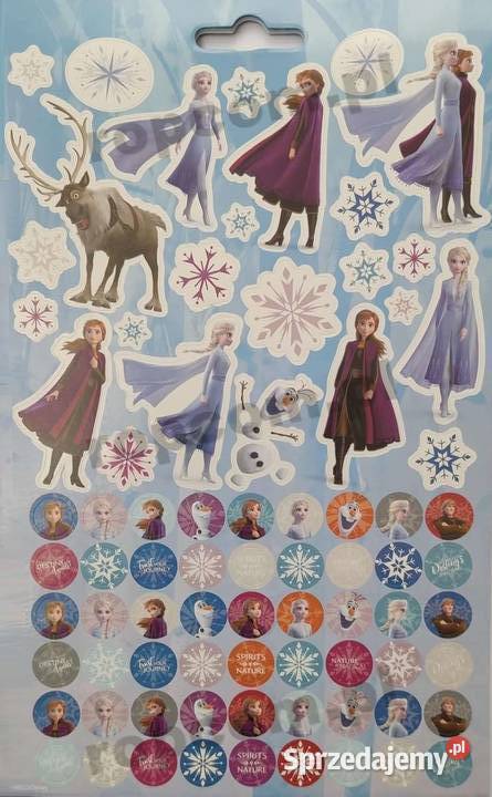 Naklejki Nalepki Frozen 2 Elsa Anna 700 Kraina