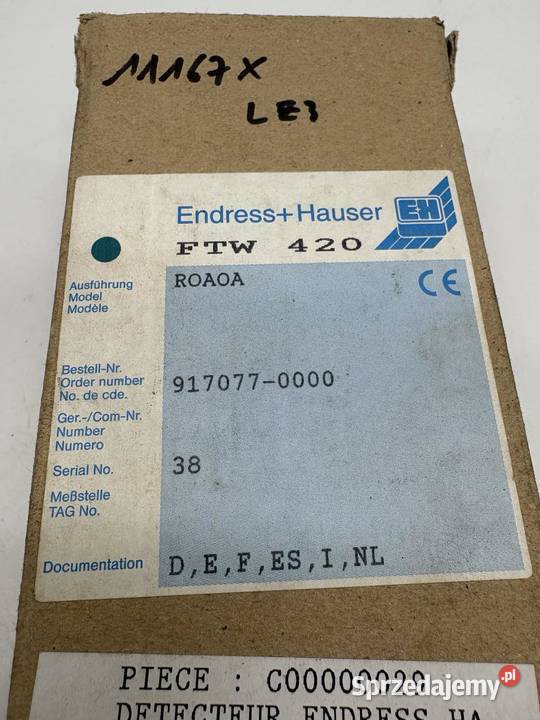 EndressHauser Nivotester FTW 420 Elektryka Warszawa