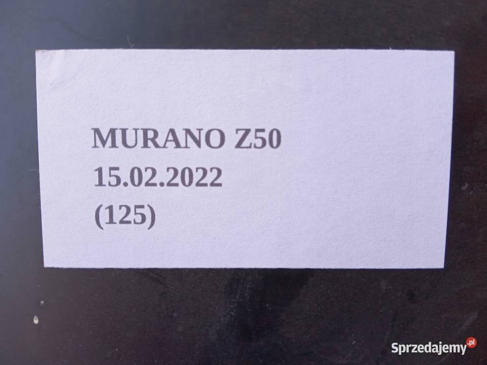 KLAPKA WLEWU PALIWA NISSAN MURANO Z50 1 osobowe Nowy Tomyśl