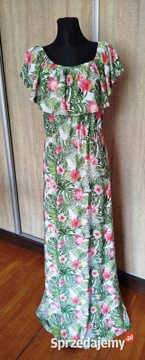 Maxi letnia sukienka rozmiar 4042 Biecz sprzedam