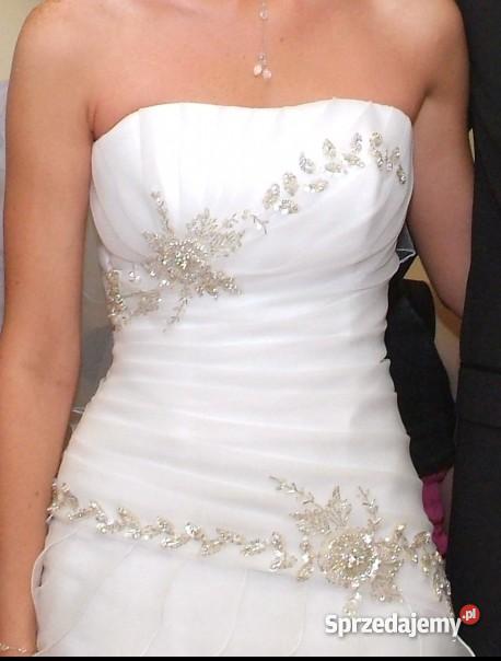 Suknia ślubna india 38 śmietankowa Hiszpanka kom wielkopolskie Dąbie
