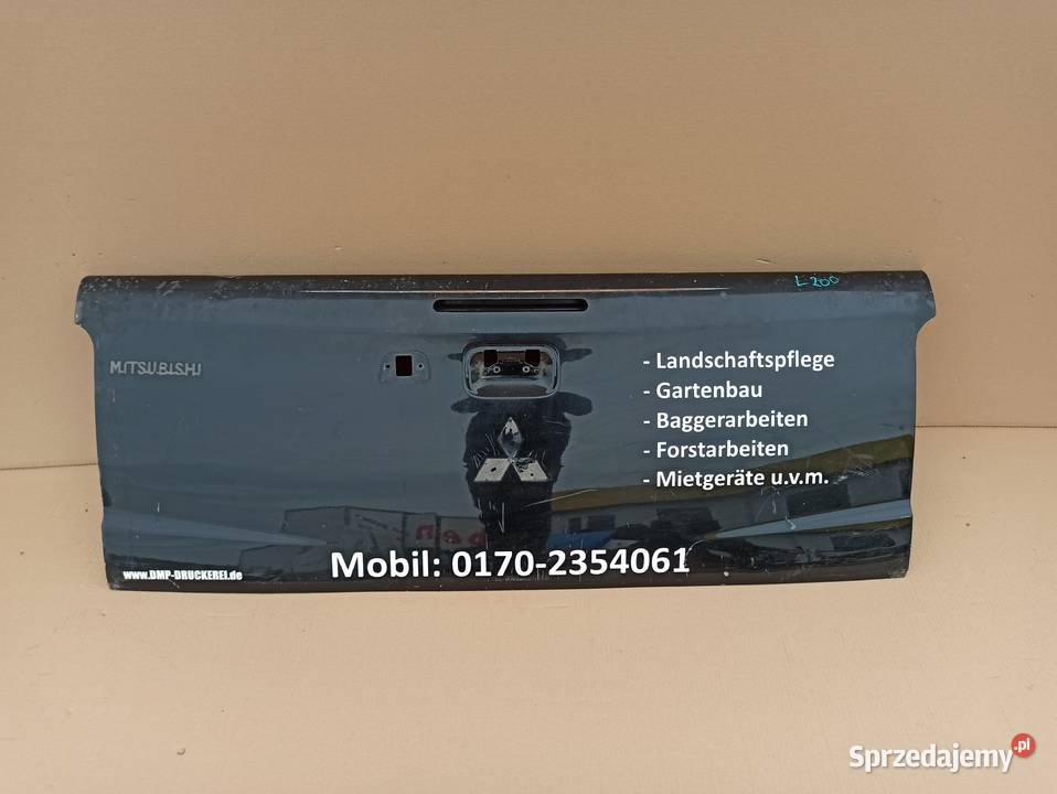 MITSUBISHI L200 KLAPA BAGAŻNIKA BURTA TYŁ Karoseria Trzciel